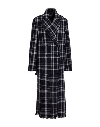 Ballantyne Woman Coat Midnight Blue Size 8 Wool, Cashmere In Multi
