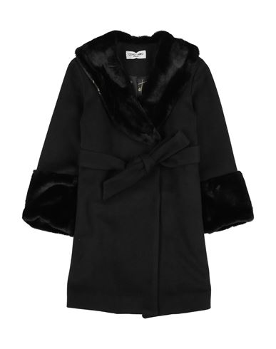 Odi Et Amo Toddler Girl Coat Black Size 6 Polyester, Viscose In Black