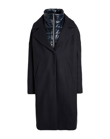 Herno Women Black Single Breasted Coat In Black