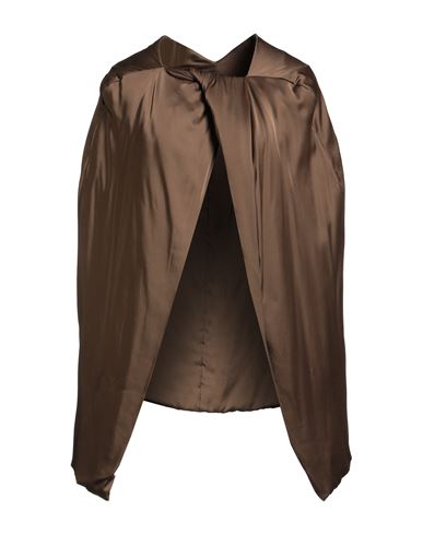 Rick Owens Woman Cape Military Green Size 4 Acetate, Viscose