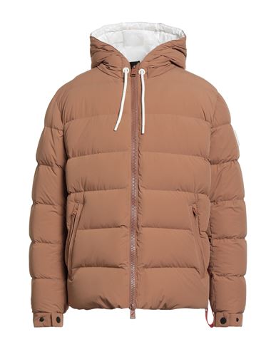 Afterlabel Man Puffer Light Brown Size S Polyamide, Elastane In Brown