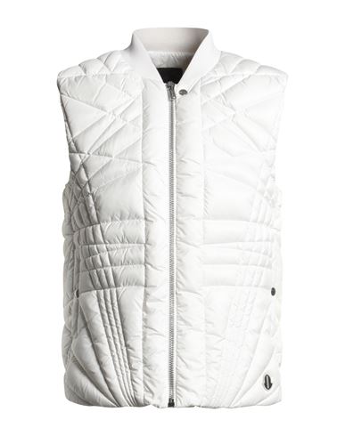 Moncler Genius Moncler + Rick Owens Man Vest White Size 3 Polyester, Acrylic, Wool, Polyamide, Elastane In White