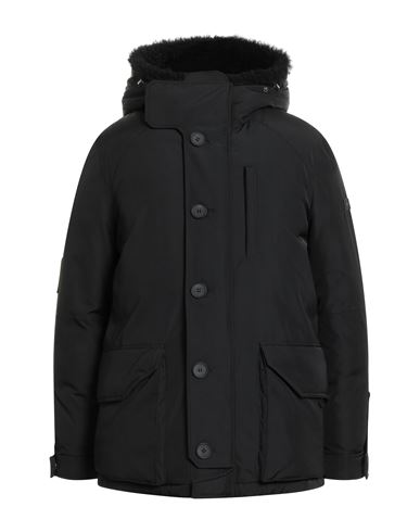 Yves Salomon Ys Army Man Puffer Black Size 40 Polyester, Acrylic, Elastane, Shearling In Black
