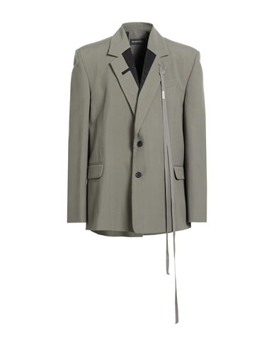 Ann Demeulemeester Man Coat Grey Size 40 Viscose In Gray