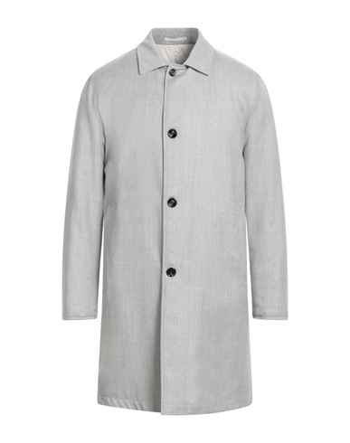 Kired Man Overcoat & Trench Coat Light Grey Size 40 Virgin Wool, Polyester In Gray