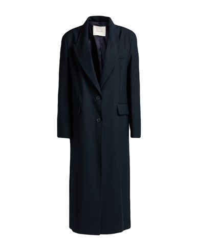 Souvenir Woman Overcoat & Trench Coat Midnight Blue Size M Polyester, Viscose