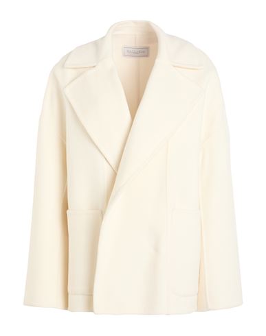 Antonelli Woman Coat Ivory Size 6 Wool, Polyamide In White