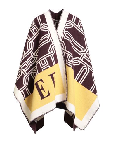 Elisabetta Franchi Woman Cape Plum Size Onesize Wool, Cotton, Polyester