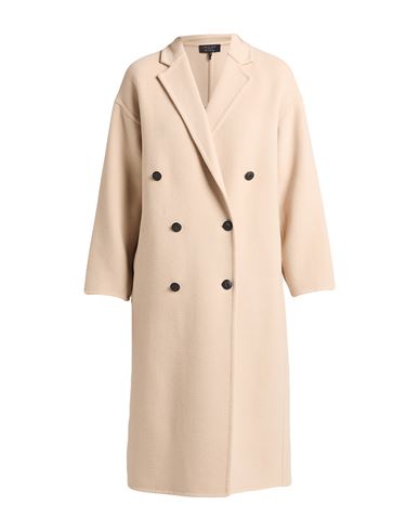 Rag & Bone Woman Coat Beige Size L Virgin Wool, Polyamide