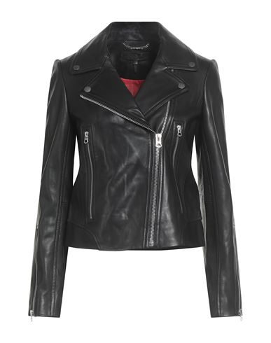 Rag & Bone Woman Jacket Black Size L Lambskin