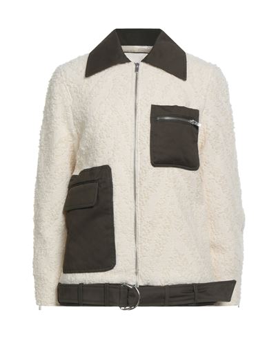 Elleme Woman Jacket Cream Size 4 Wool, Cotton, Polyamide In Neutral