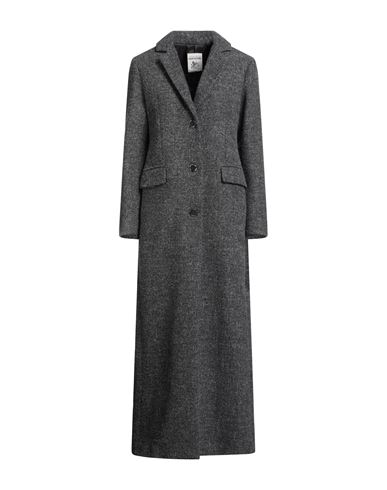 Semicouture Woman Coat Grey Size 6 Wool, Polyester, Acrylic, Cotton, Polyamide