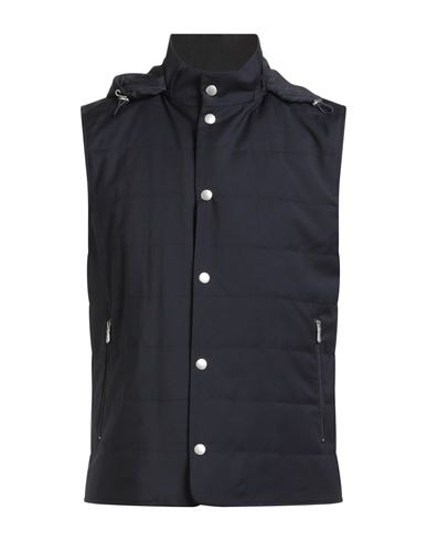 Eleventy Platinum Man Vest Midnight Blue Size 42 Polyester