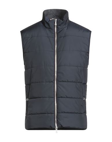 Eleventy Man Vest Midnight Blue Size 44 Polyester
