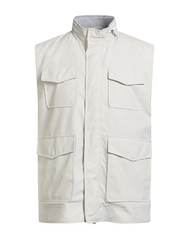 Eleventy Platinum Man Vest Ivory Size 40 Wool, Polyamide In White