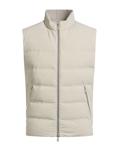 Eleventy Platinum Man Vest Ivory Size 44 Nylon, Elastane In White