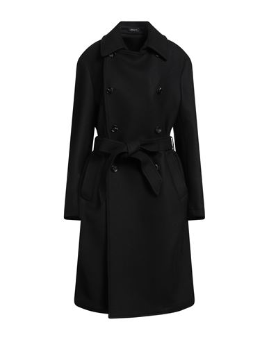 Breras Milano Woman Coat Black Size 16 Wool, Nylon