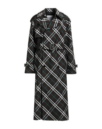 Burberry Woman Overcoat & Trench Coat Military Green Size 4 Polyester, Cotton In Green