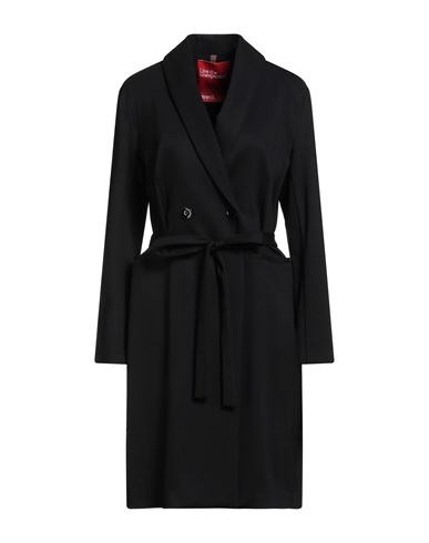 Merci Italia Woman Coat Black Size 10 Viscose, Nylon, Elastane