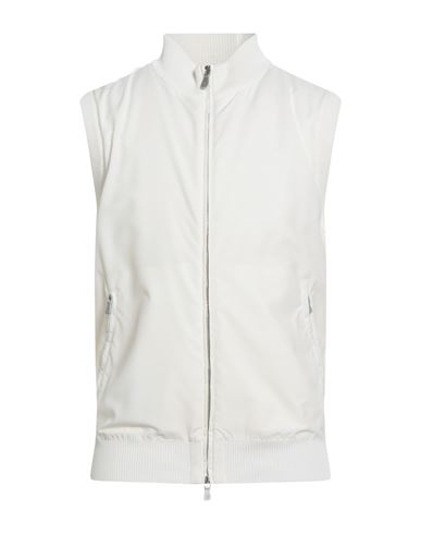 Eleventy Platinum Man Vest Ivory Size M Wool, Polyamide, Cotton In White