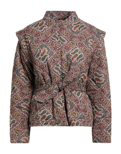 Antik Batik Woman Jacket Burgundy Size 8 Cotton