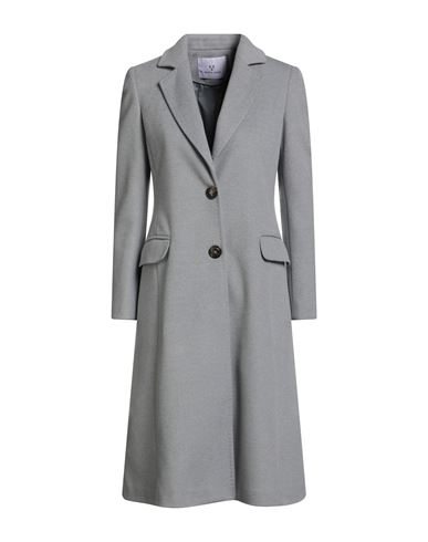White Wise Woman Coat Grey Size 4 Polyester, Viscose
