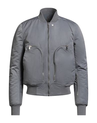 Rick Owens Drkshdw Bauhaus Flight Bomber Jacket In Gray