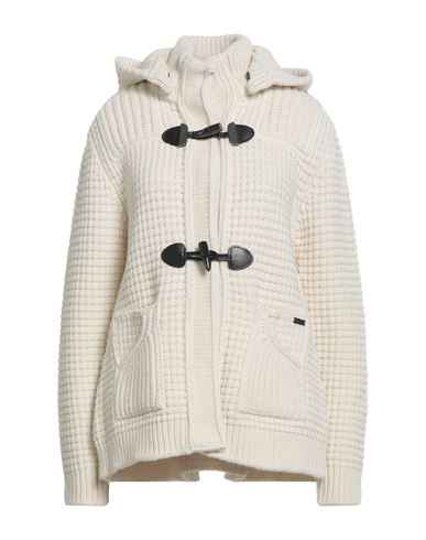 Bark Woman Coat Off White Size L Wool, Polyamide In White
