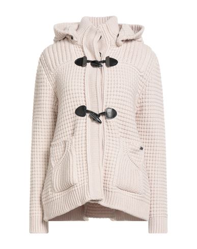 Bark Woman Coat Beige Size L Wool, Polyamide In Sand
