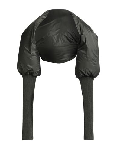 Rick Owens Woman Shrug Military Green Size 4 Polyamide, Virgin Wool In Green