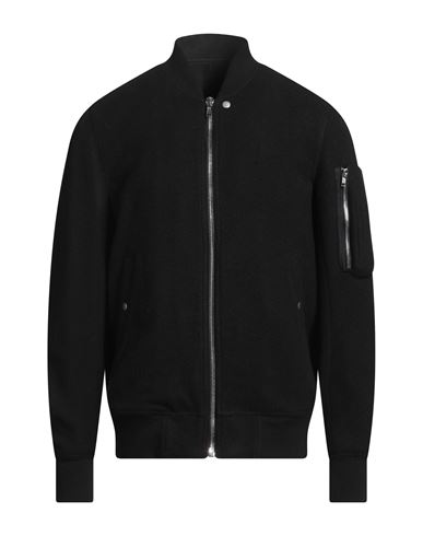 Rick Owens Man Jacket Black Size 38 Virgin Wool In Black