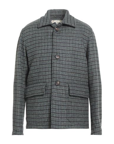 Arpège Heritage Man Coat Slate Blue Size 42 Wool