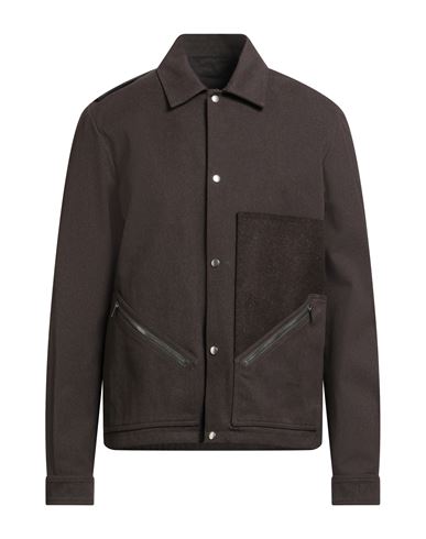 Rick Owens Tour Long-sleeved Overshirt In Brown