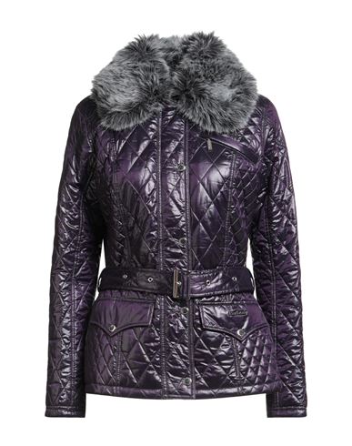 Barbour Woman Puffer Dark Purple Size 8 Polyester, Polyamide In Purple