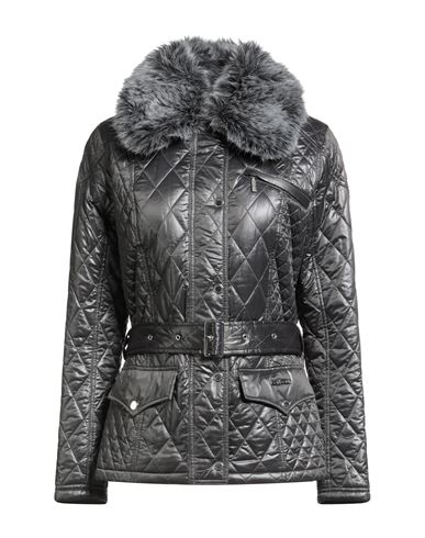 Barbour Woman Puffer Grey Size 10 Polyester, Polyamide In Gray