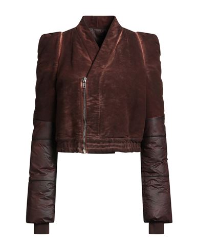 Rick Owens Drkshdw Drkshdw By Rick Owens Woman Jacket Chocolate Brown Size S Cotton, Polyamide In Brown