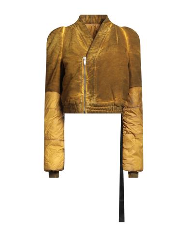 Rick Owens Drkshdw Drkshdw By Rick Owens Woman Jacket Marigold Size S Cotton, Polyamide In Yellow
