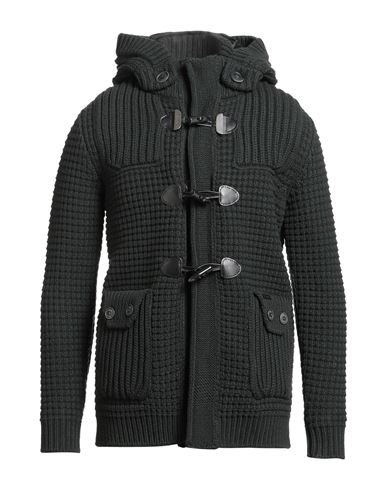 Bark Man Coat Black Size Xl Wool, Polyamide In Black