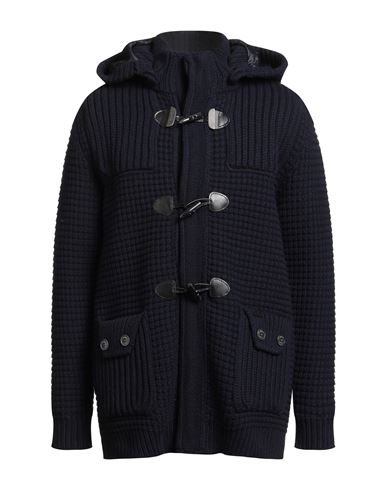 Bark Man Coat Navy Size Xxl Wool, Polyamide In Black