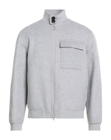 Paltò Man Jacket Light Grey Size 40 Wool, Nylon In Gray