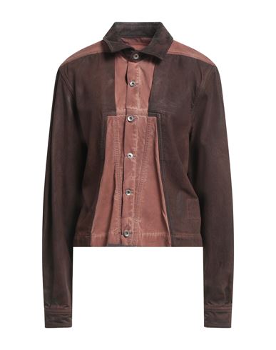 Rick Owens Drkshdw Drkshdw By Rick Owens Woman Denim Outerwear Brown Size S Cotton In Brown