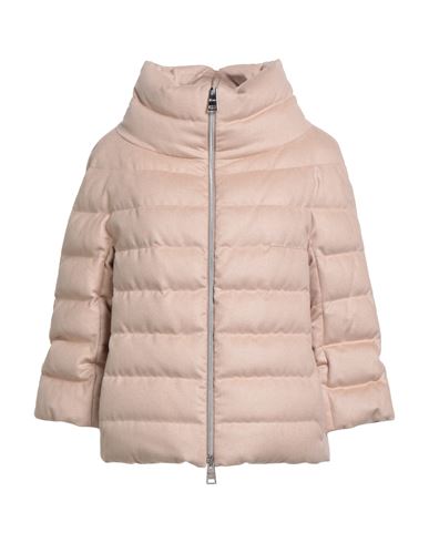 Herno Resort Woman Puffer Blush Size 6 Cashmere, Silk, Polyester, Polyamide In Pink