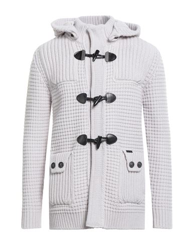 Bark Man Coat Light Grey Size M Wool, Polyamide In Gray