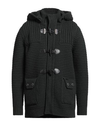 Bark Man Coat Dark Green Size M Wool, Polyamide In Green