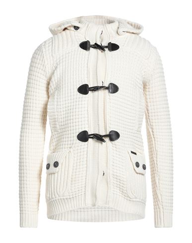 Bark Man Coat Ivory Size S Wool, Polyamide In Neutral