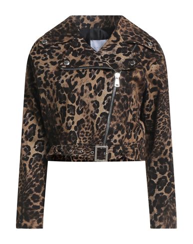 Gaelle Paris Gaëlle Paris Woman Jacket Beige Size 4 Cotton, Elastane, Polyester In Sand