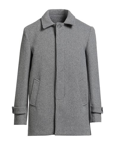 Squad² Man Coat Grey Size 42 Cotton, Elastane In Gray