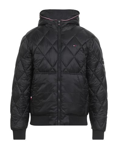 Tommy Hilfiger Man Puffer Black Size M Polyamide In Black