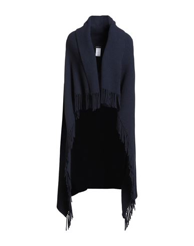 Fabiana Filippi Woman Coat Navy Size Onesize Alpaca Wool, Polyamide In Blue
