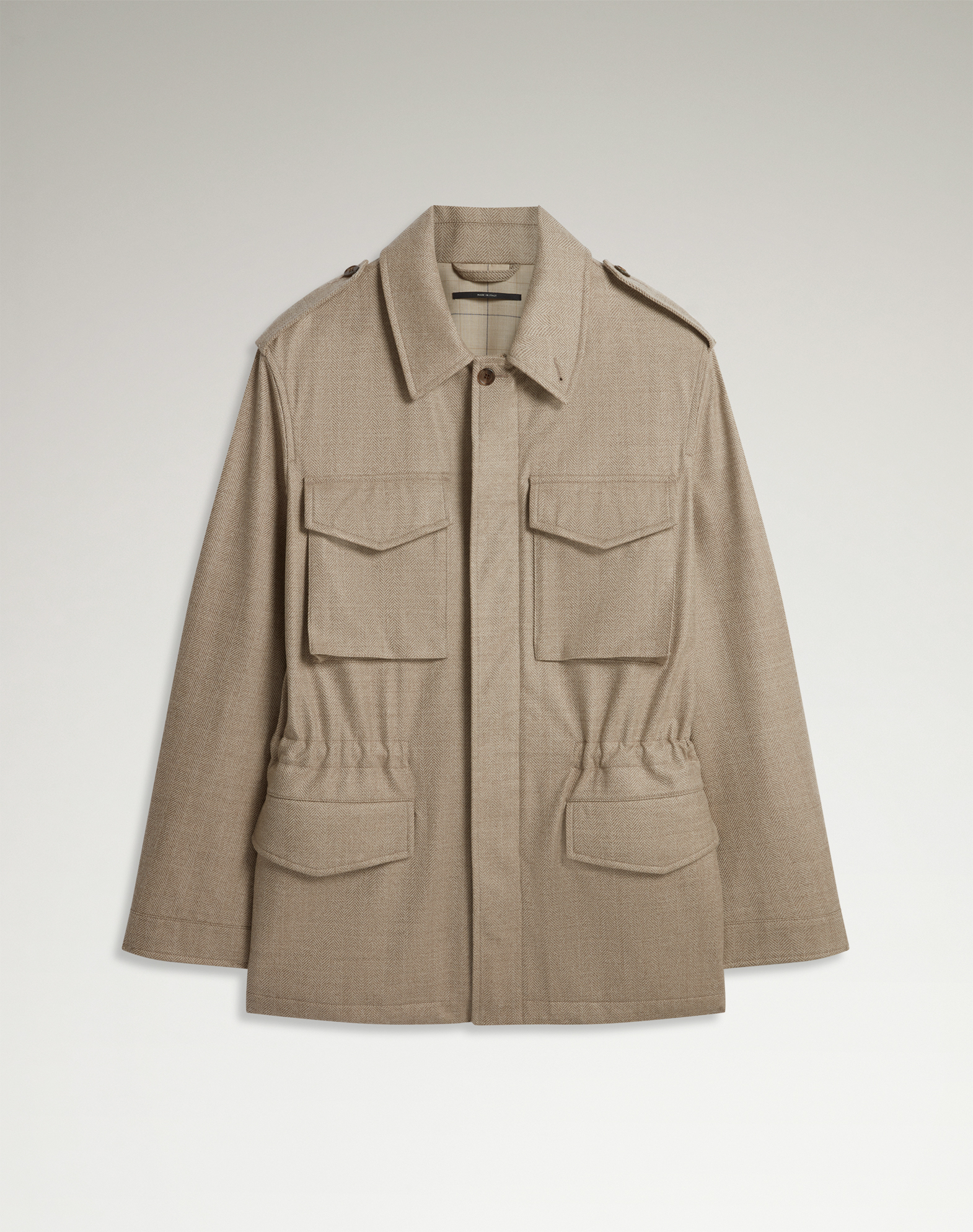 Dunhill Wool Field Jacket In White